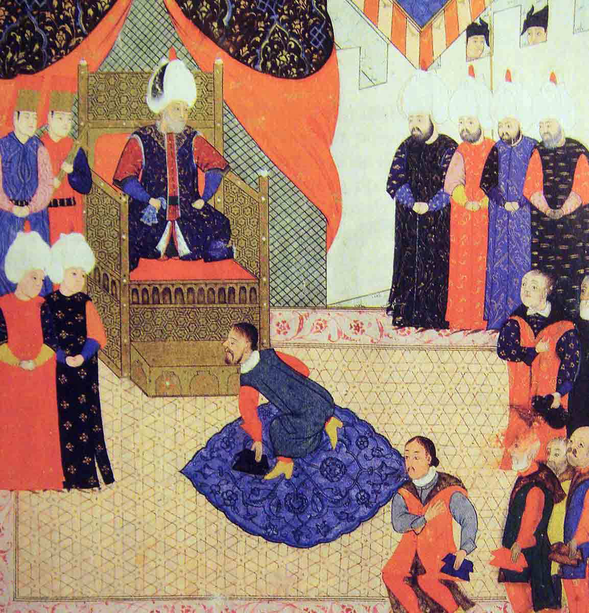 anonymous john sigismund of hungary with suleiman the magnificient in 1556 miniature