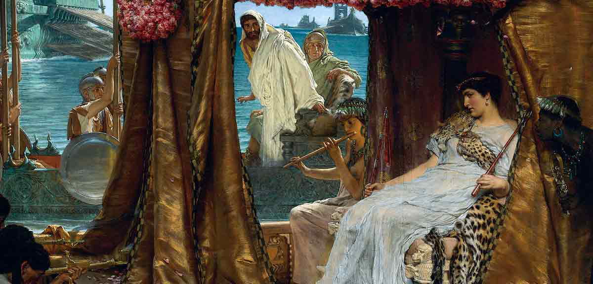 antony meets cleopatra tadema