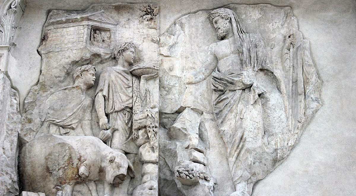 ara pacis relief aeneas numa pompilius cc by 3.0
