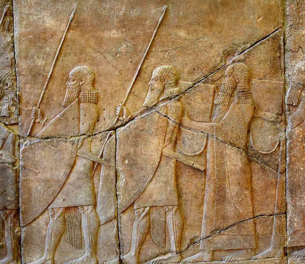 assyrian soldier relief