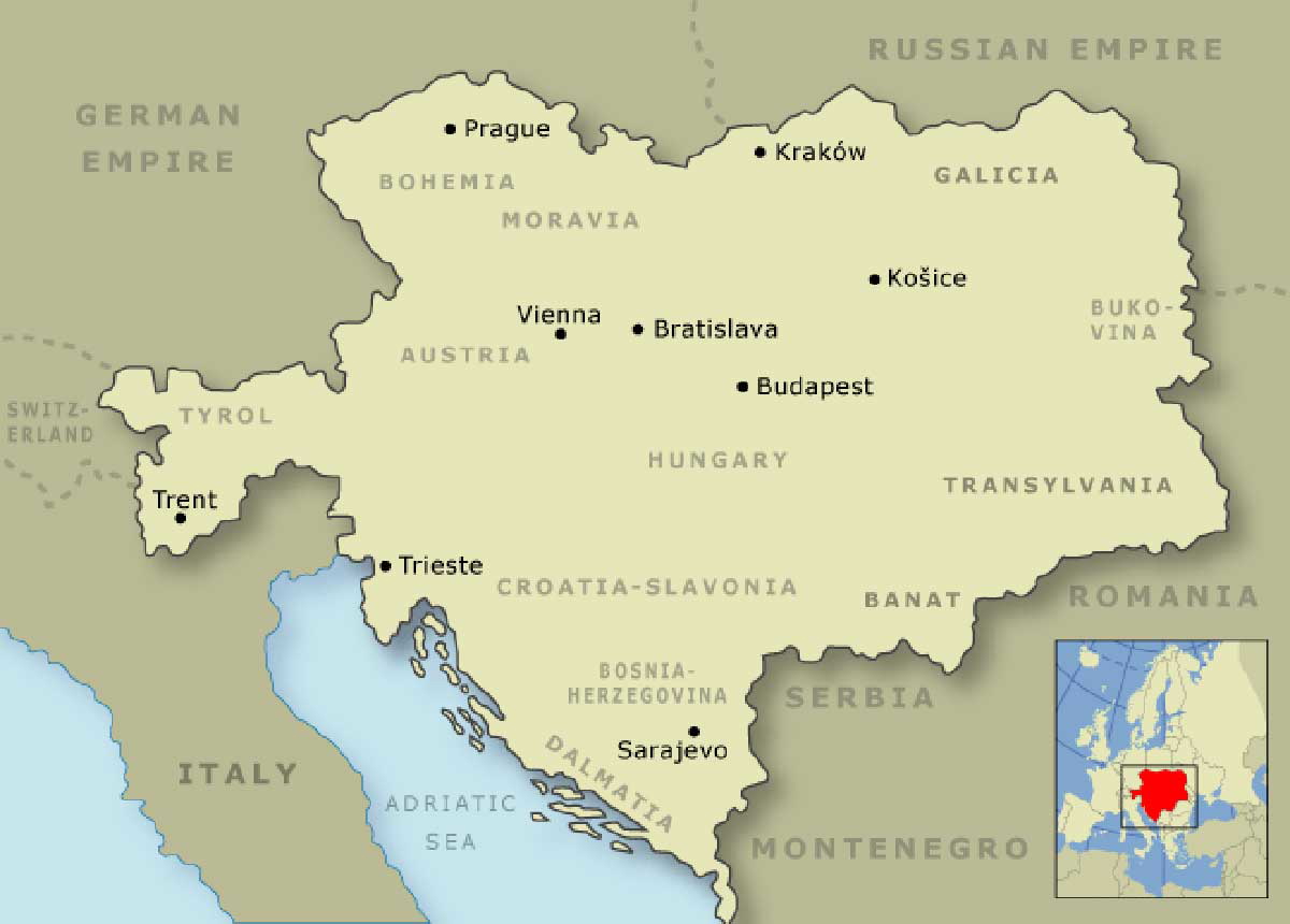 austrian empire map