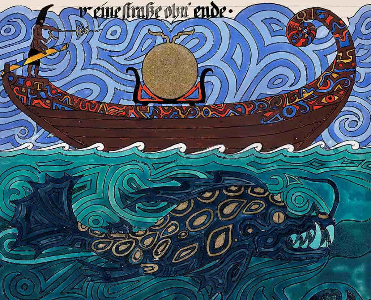 author unknown solar barge illustration