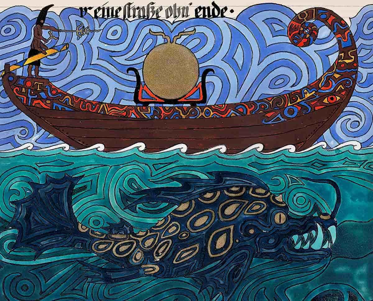 author unknown solar barge illustration