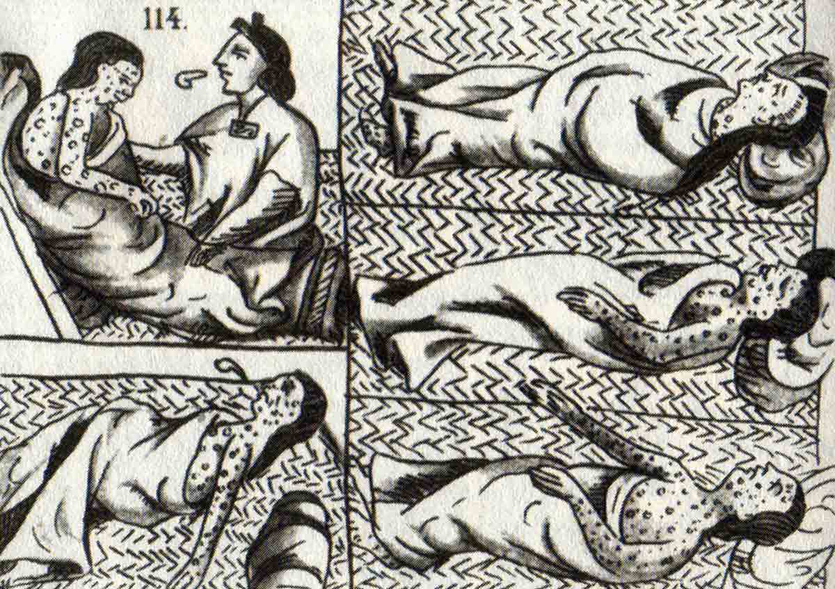 aztec drawing smallpox