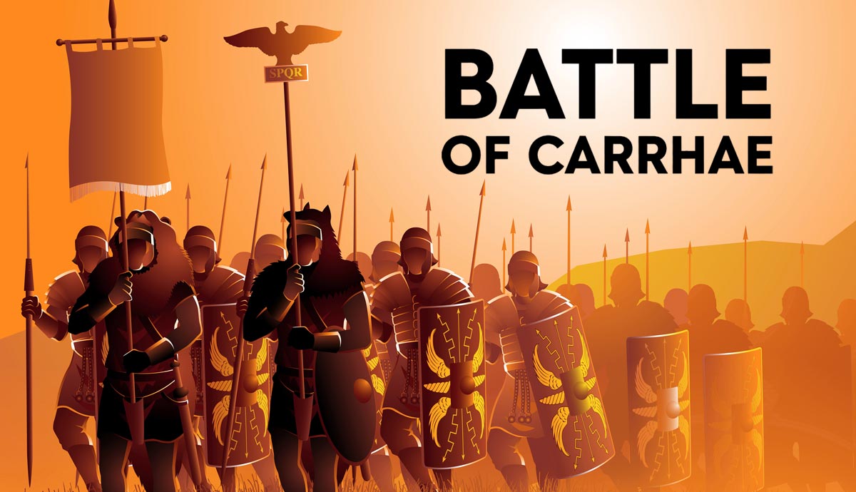 Roman soldiers with shields, Battle of Carrhae