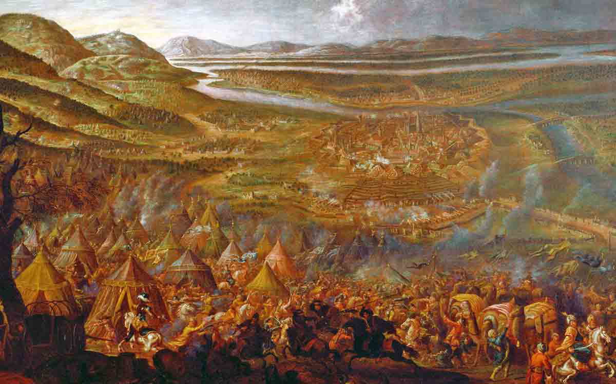 battle of vienna view kahlenberg painting