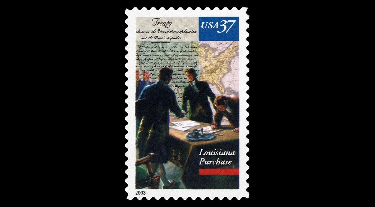 bicentennial stamp louisiana purchase