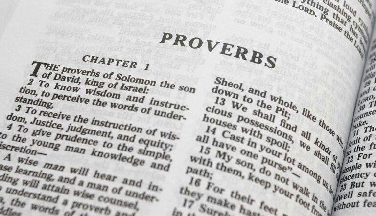 Key Passages and Themes From the Book of Proverbs