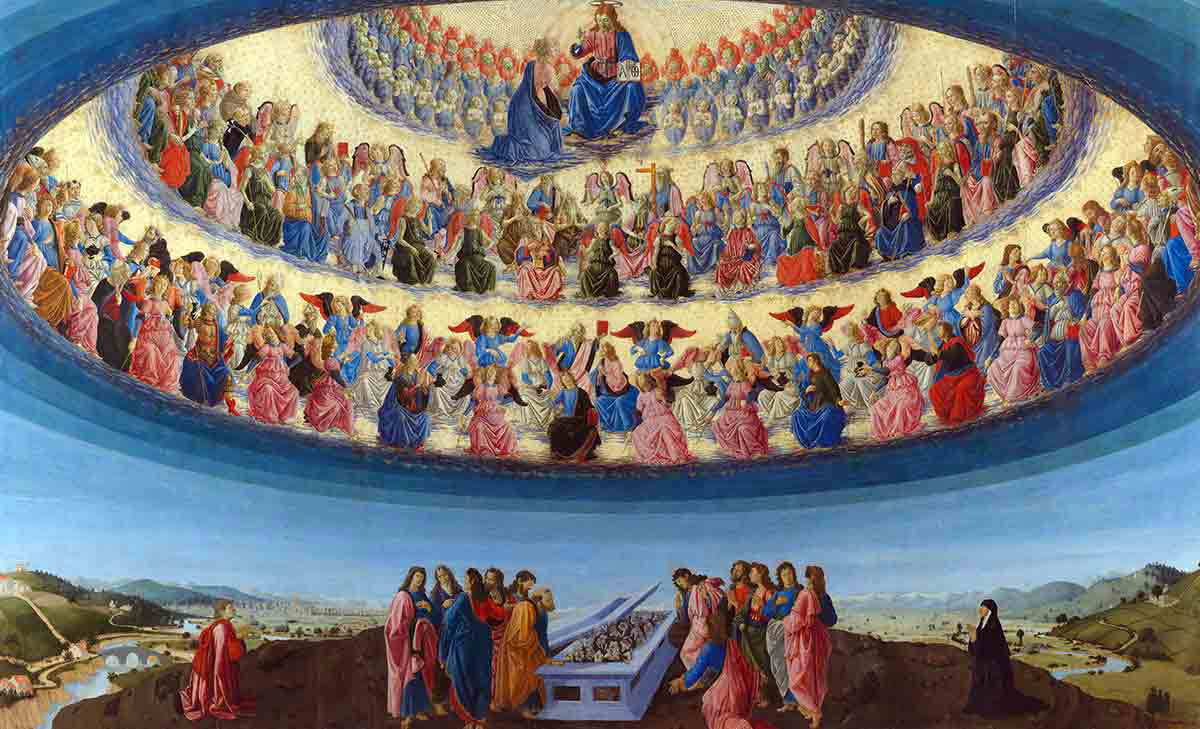 botticini the assumption of the virgin painting