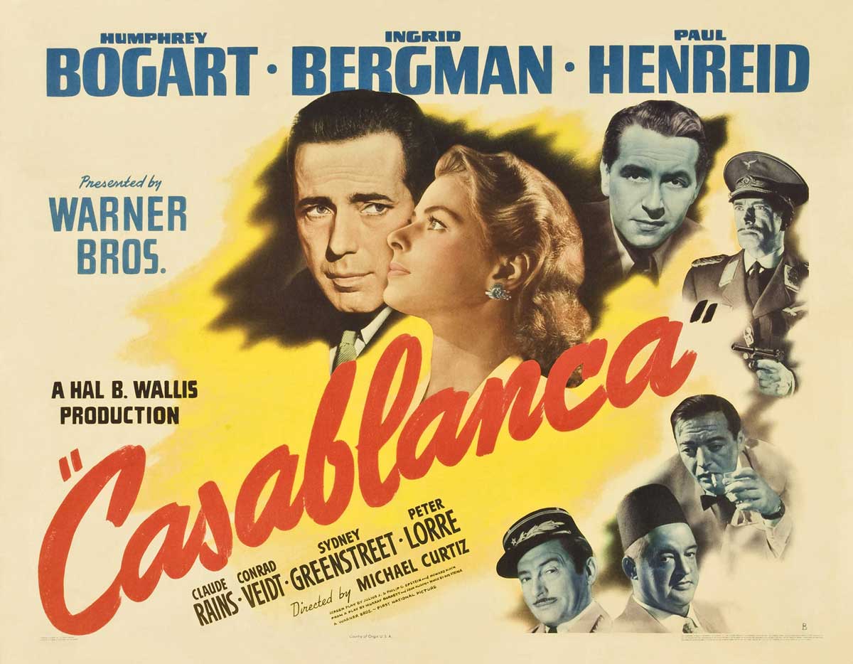 casablanca film poster