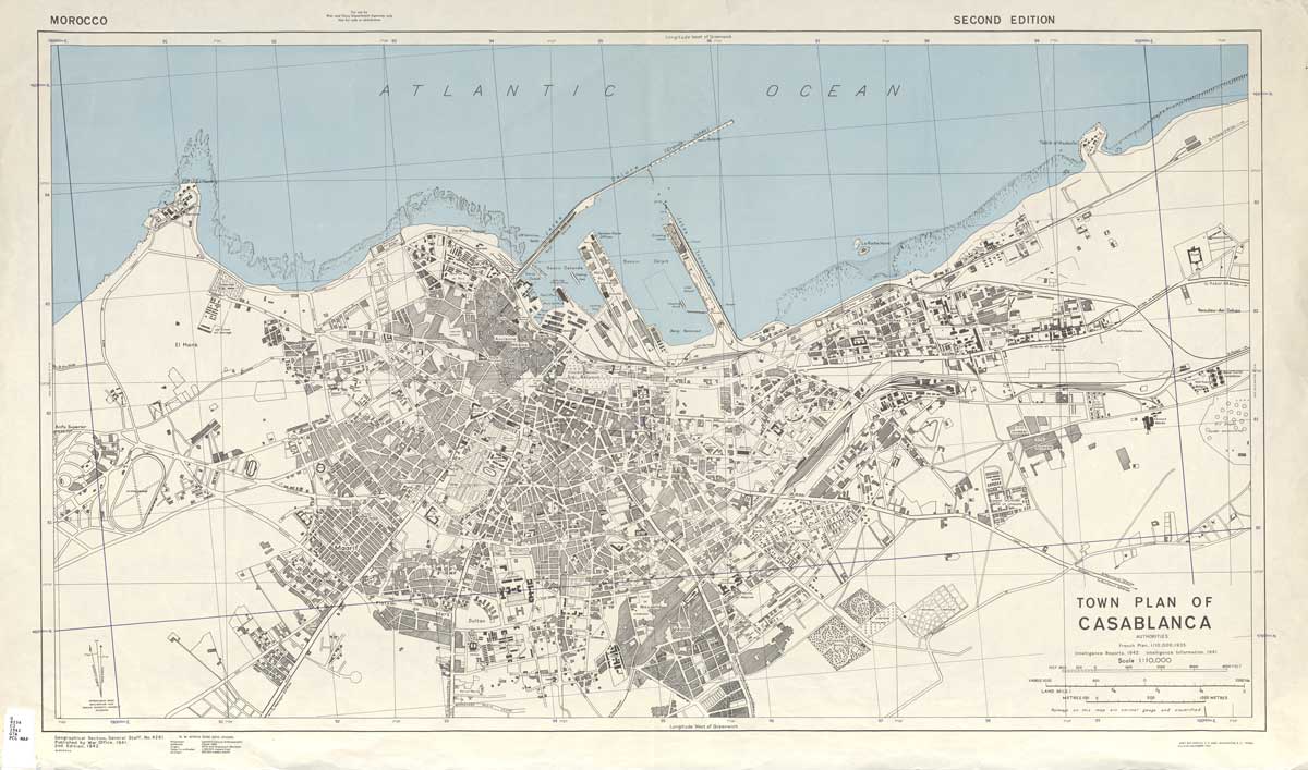 casablanca map 1942
