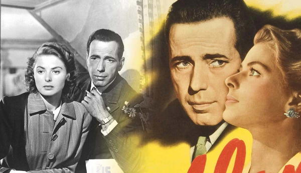 Humphrey Bogart and Ingrid Bergman in Casablanca