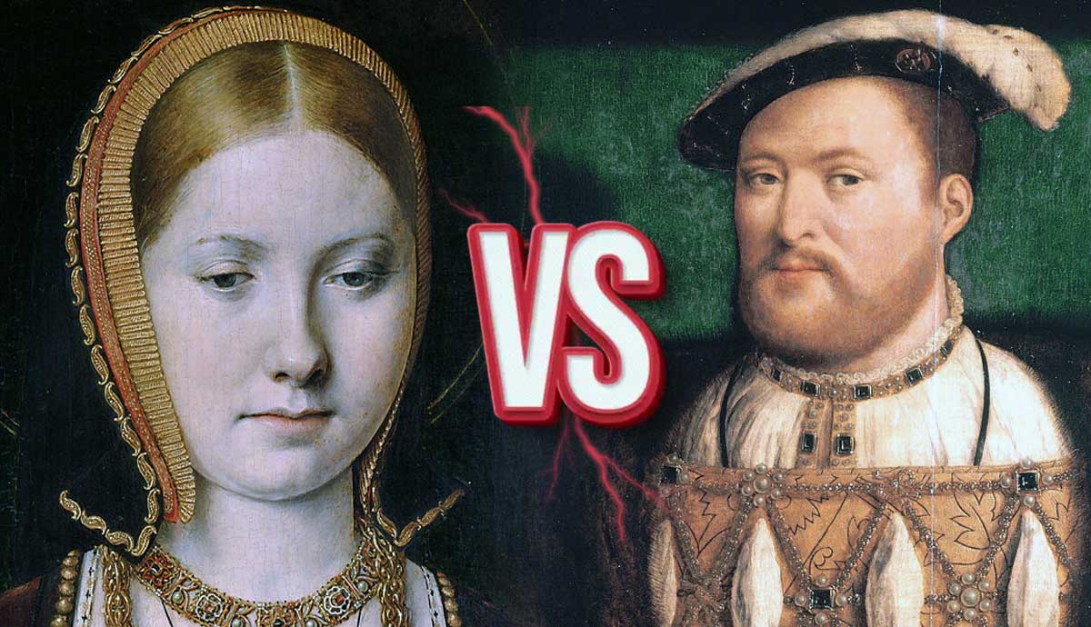 Anne Boleyn and Henry VIII split with VS in center