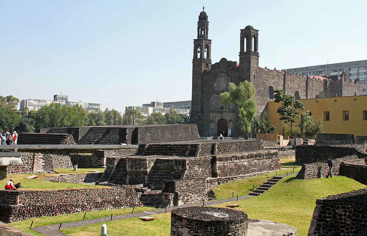 catholic church built over mexica ruins