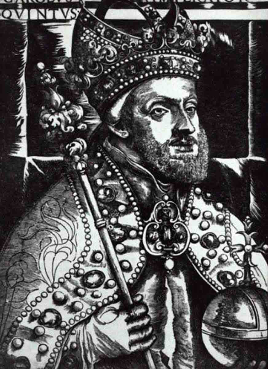 charles v 16th century print