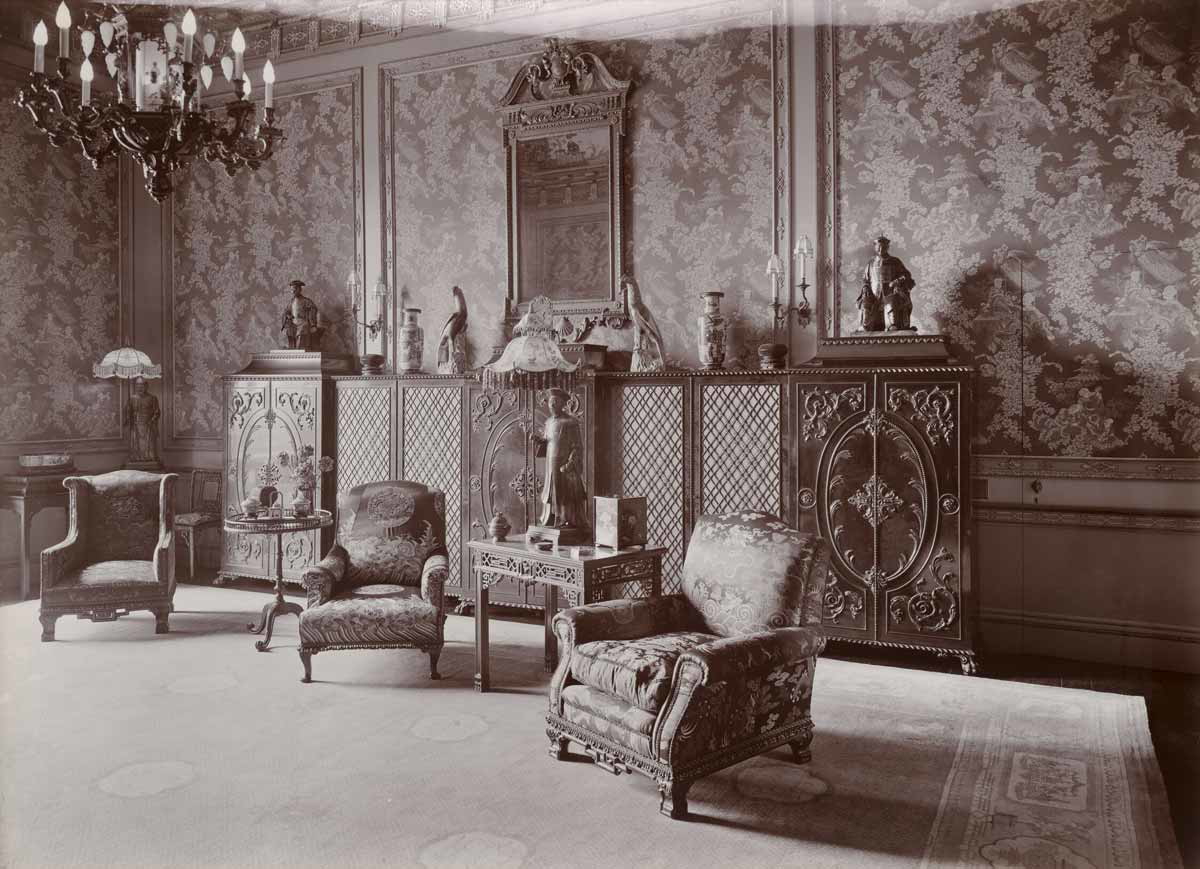 chinese chippendale room buckingham palace 1914 chinoiserie