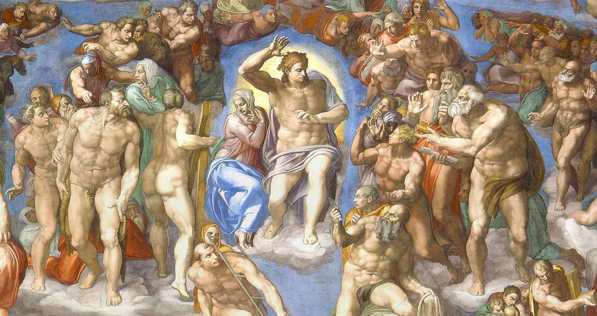 christ sistine last judgment
