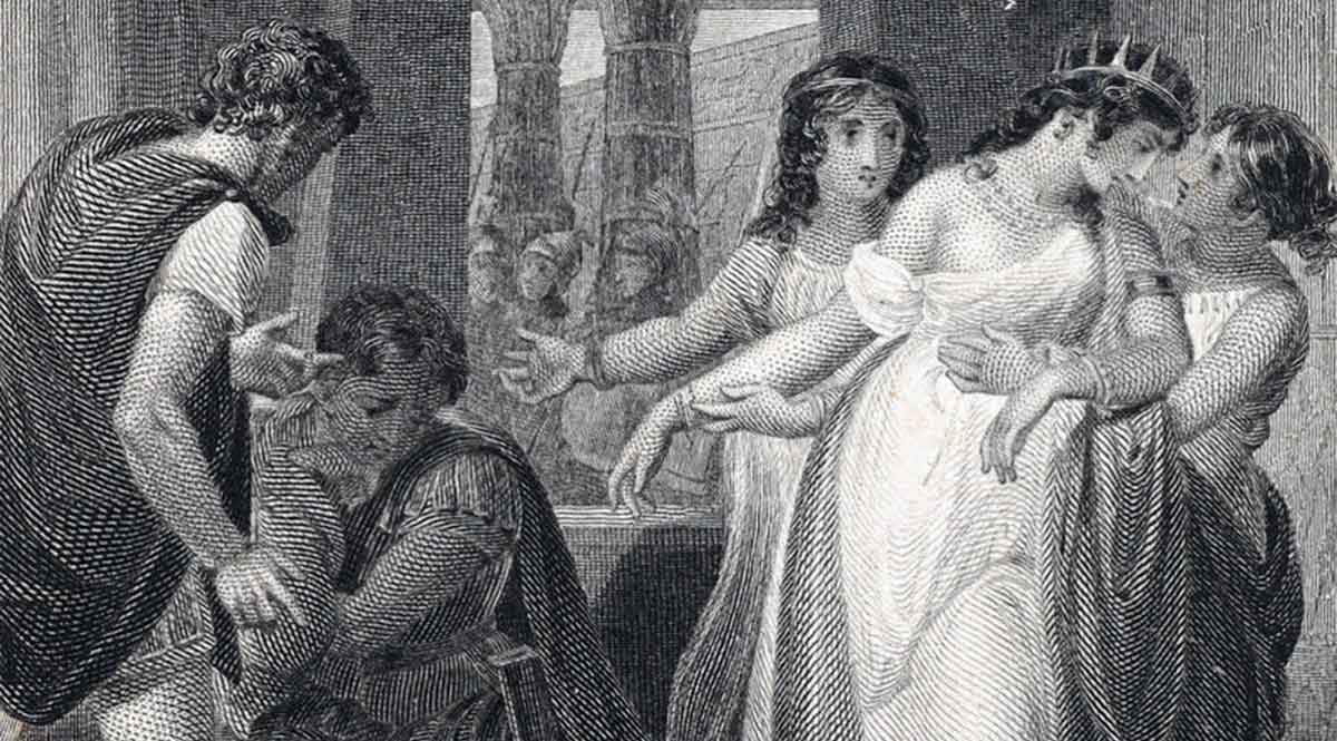 cleopatra eros antony charmian and iras