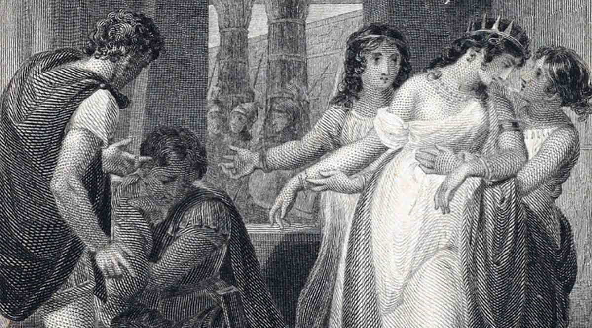 cleopatra eros antony charmian and iras