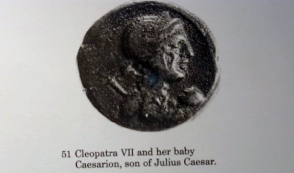 cleopatra with baby coin
