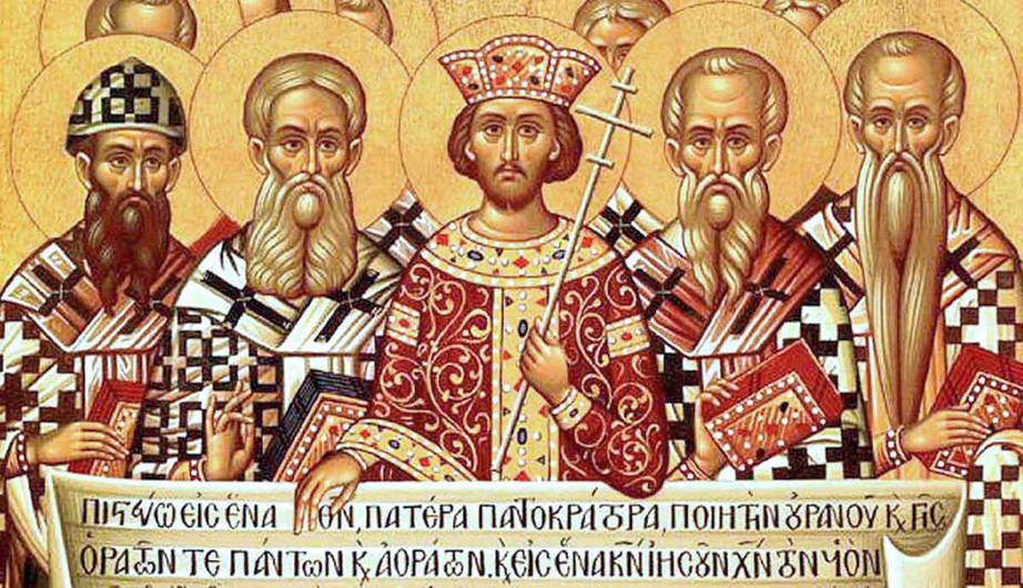 constantine and bishops icon