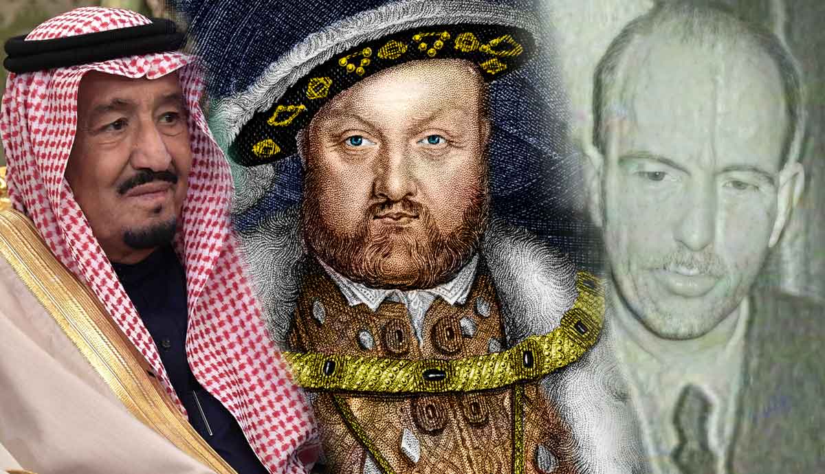 Three historical figures portrait collage