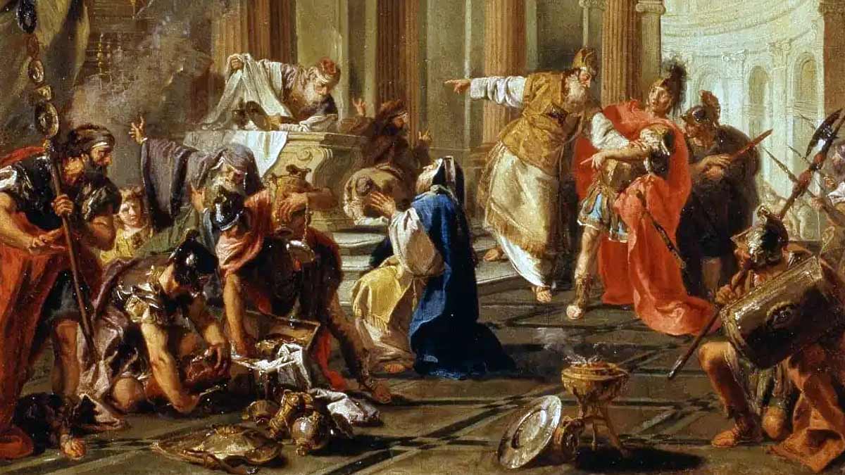 crassus sacks temple jerusalem giambattista pittoni 1743