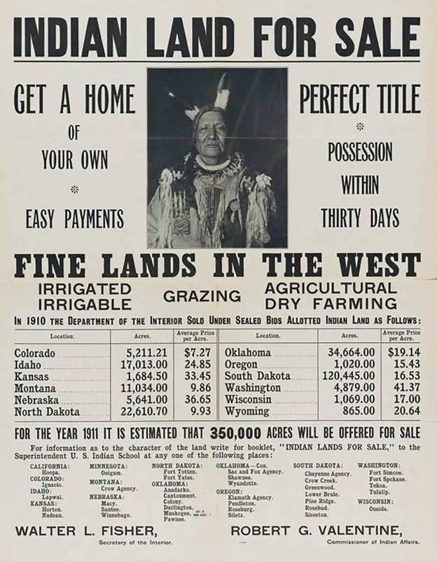 dawes act advertisements