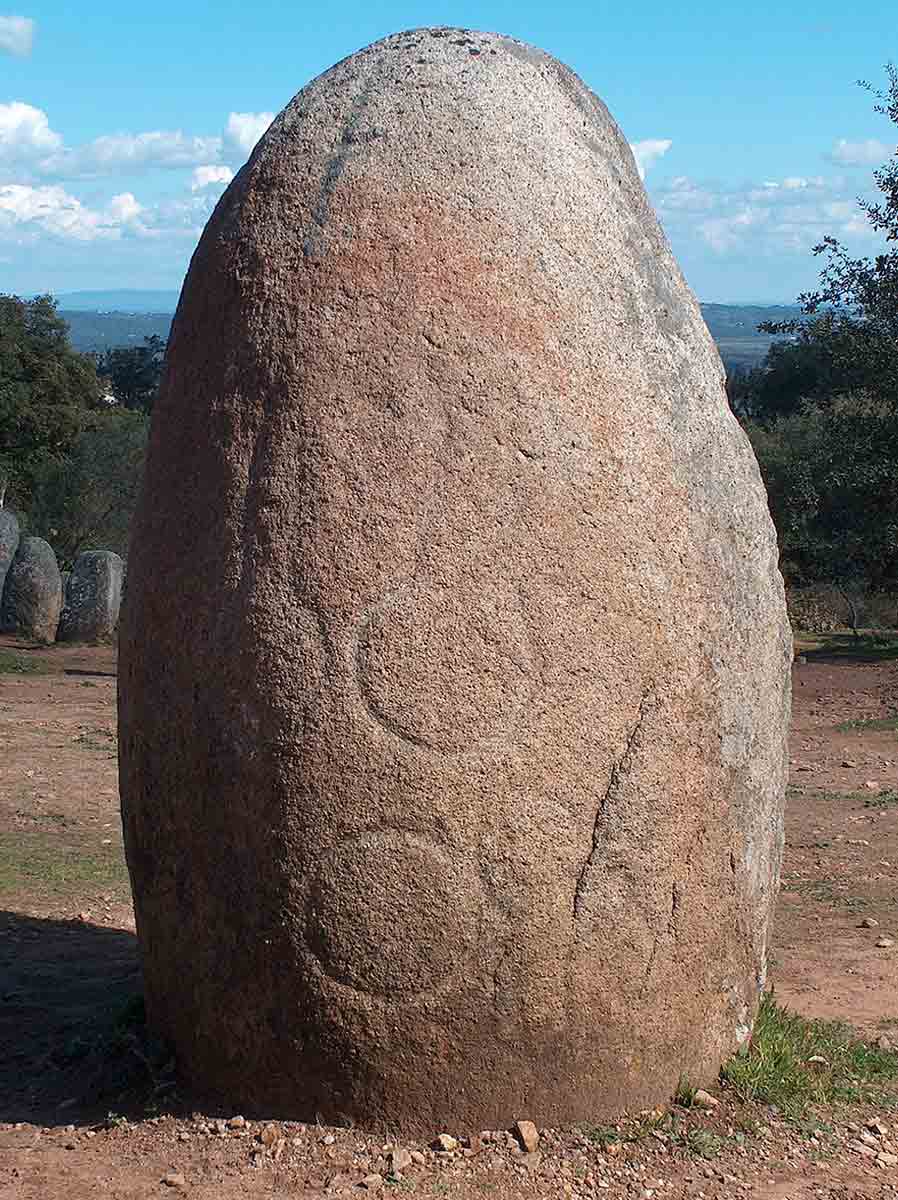 decorated megalith portugal