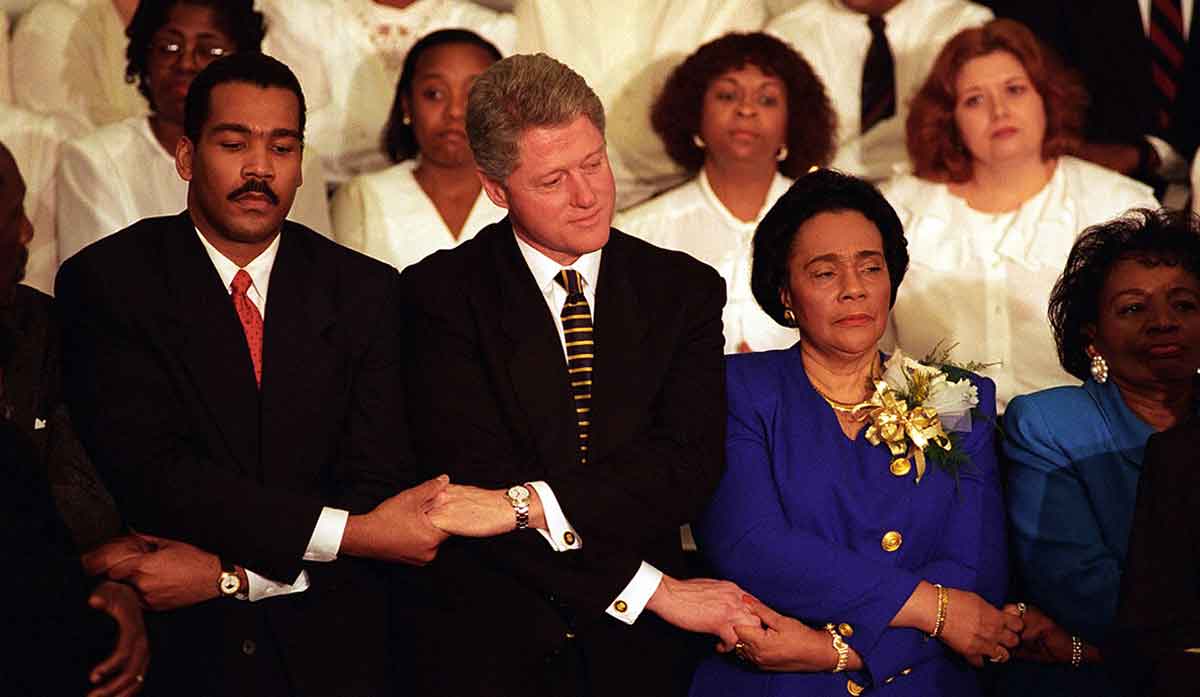dexter king with clinton