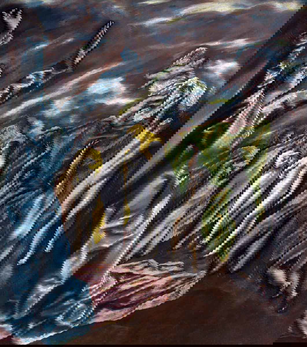 el greco vision of st john painting