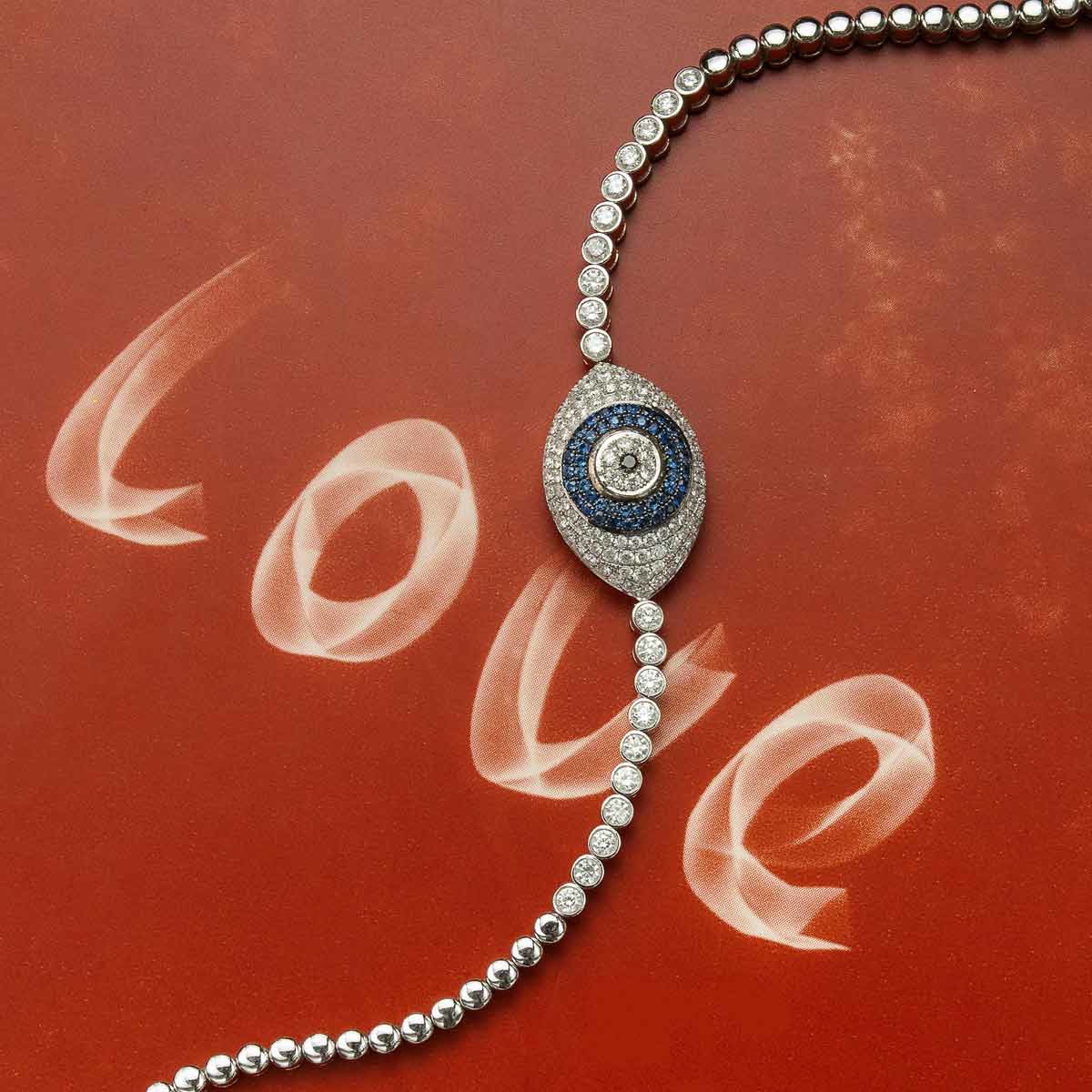 evil eye jewelry bracelet love background