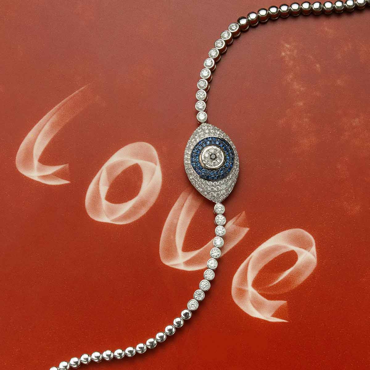 evil eye jewelry bracelet love background