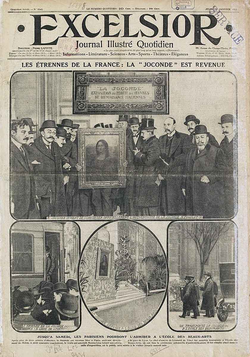 excelsior mona lisa louvre peruggia