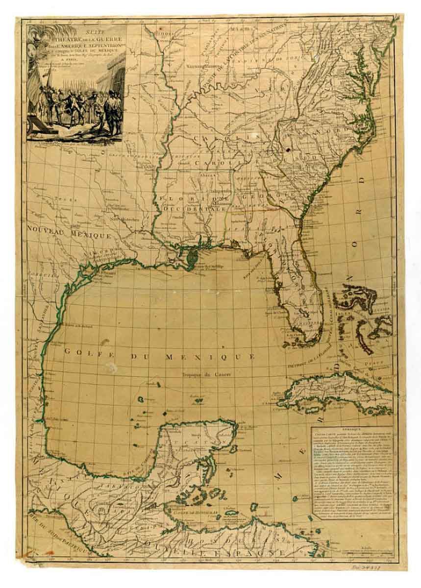 french map southern united states