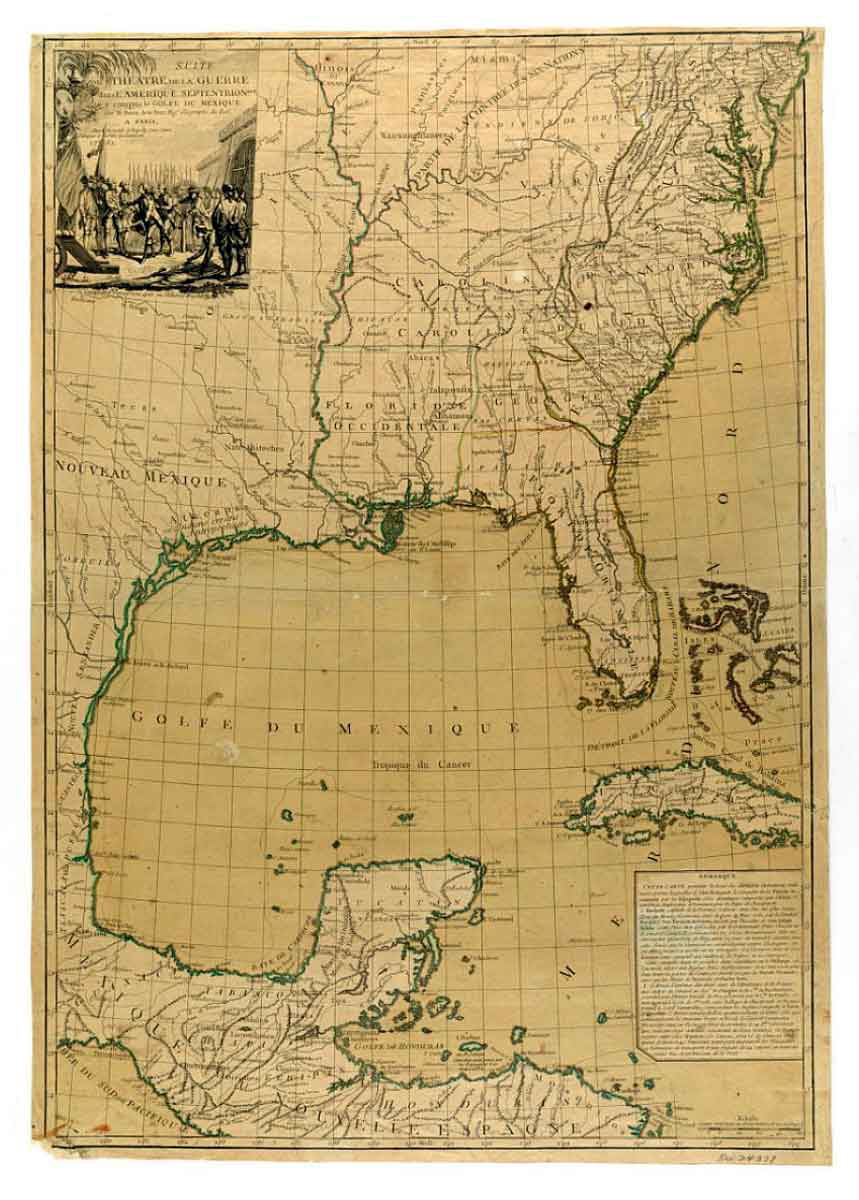 french map southern united states