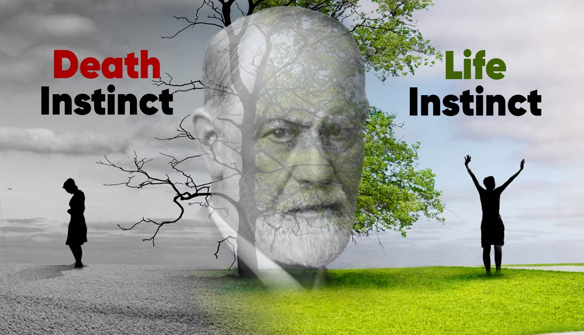 Freud's life and death instincts illustrated