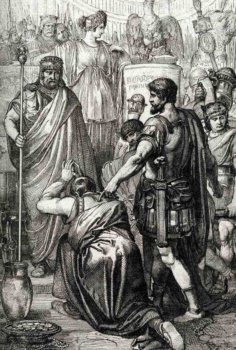 gelimer surrenders to belisarius