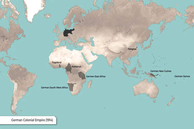 Map: German Empire (Colonial) at Its Peak