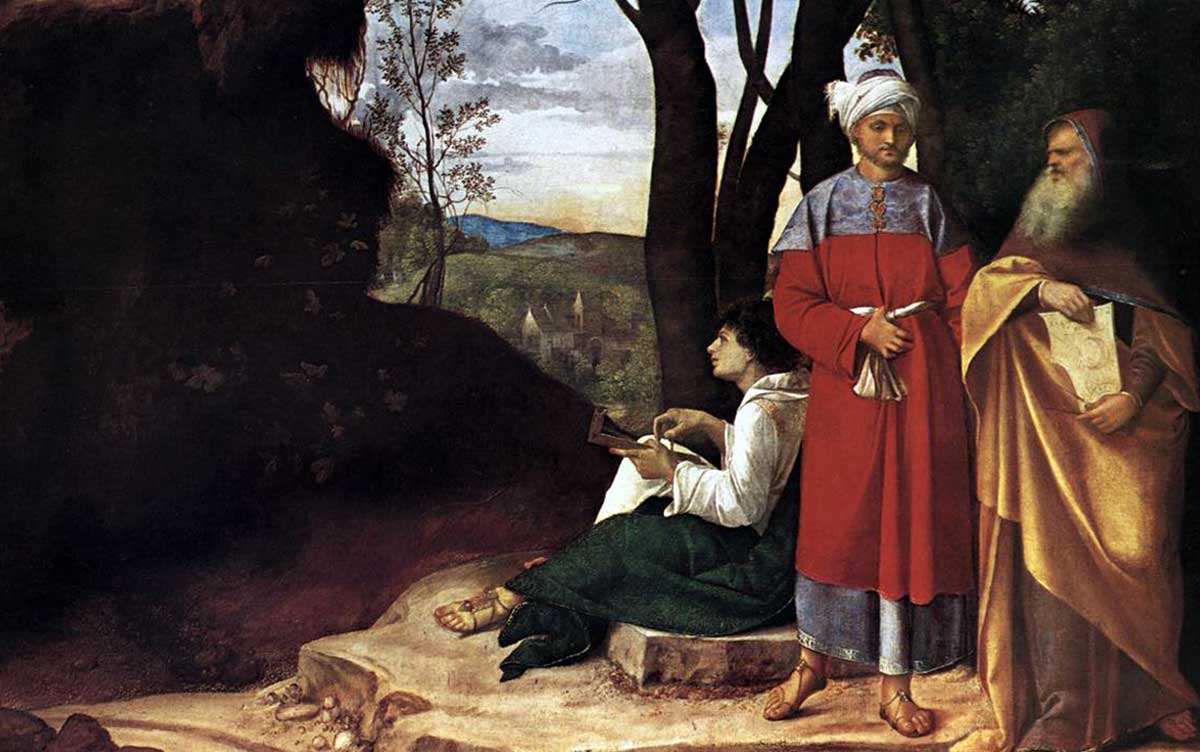 giorgione three pilosophers painting