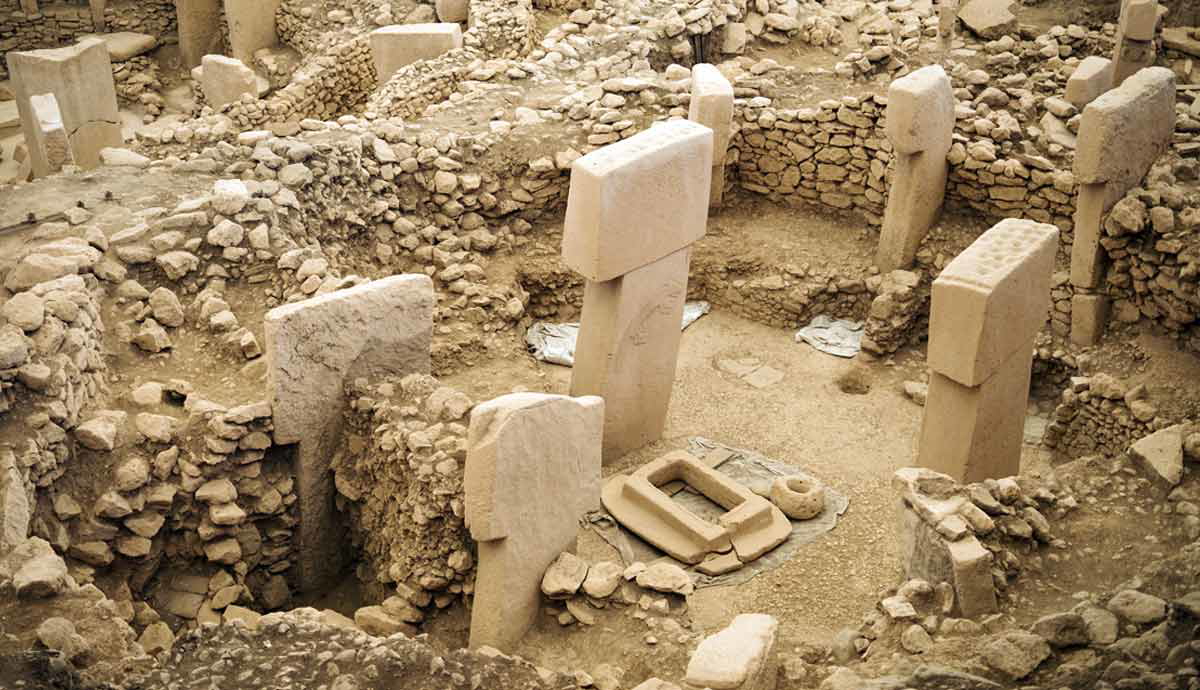 Göbekli Tepe ancient archaeological site in Turkey