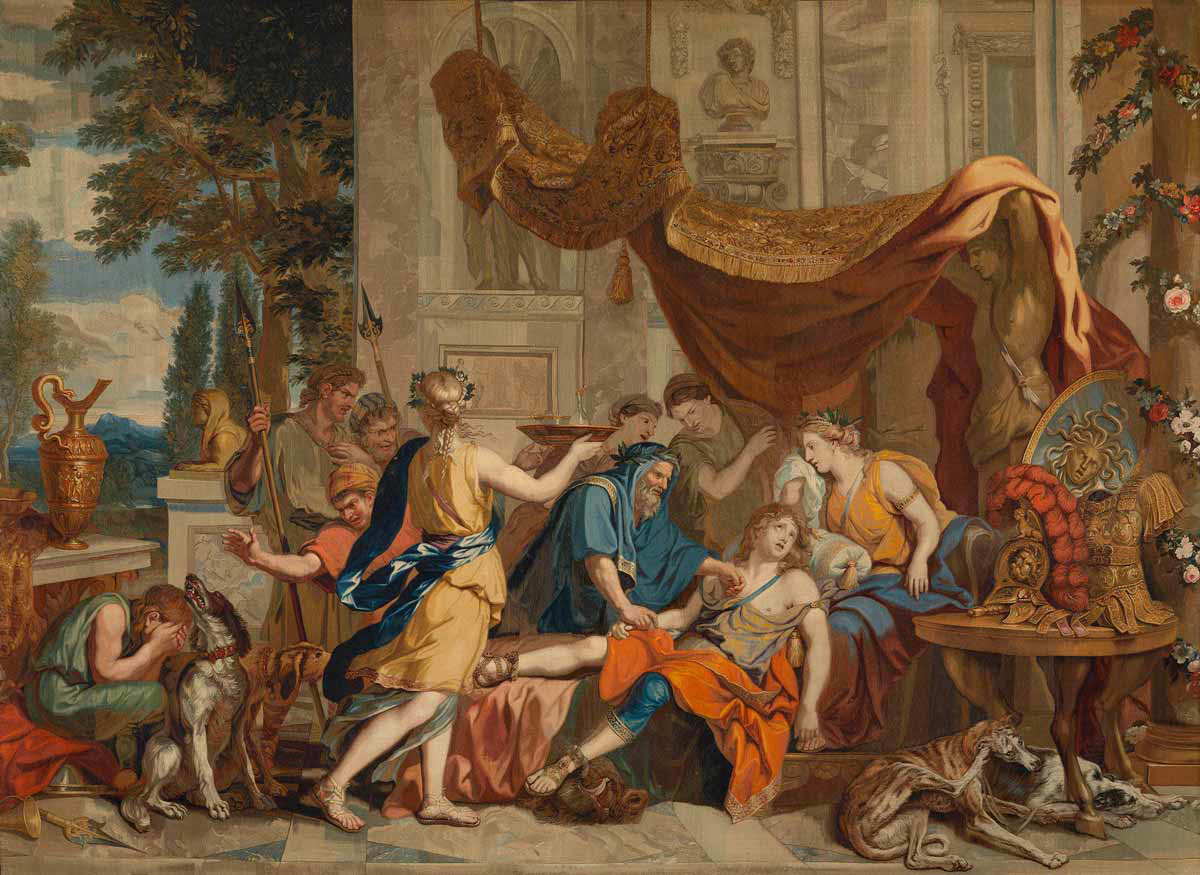 gobelins death meleager tapestry