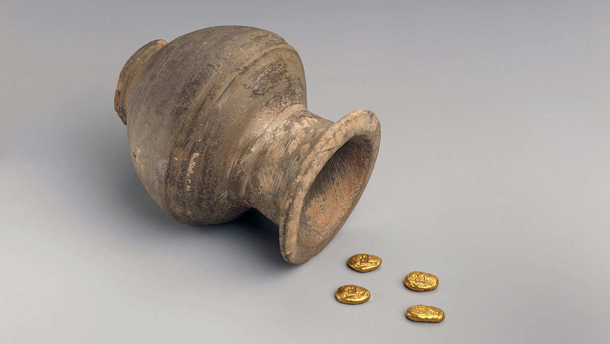 gold stater lydian jar