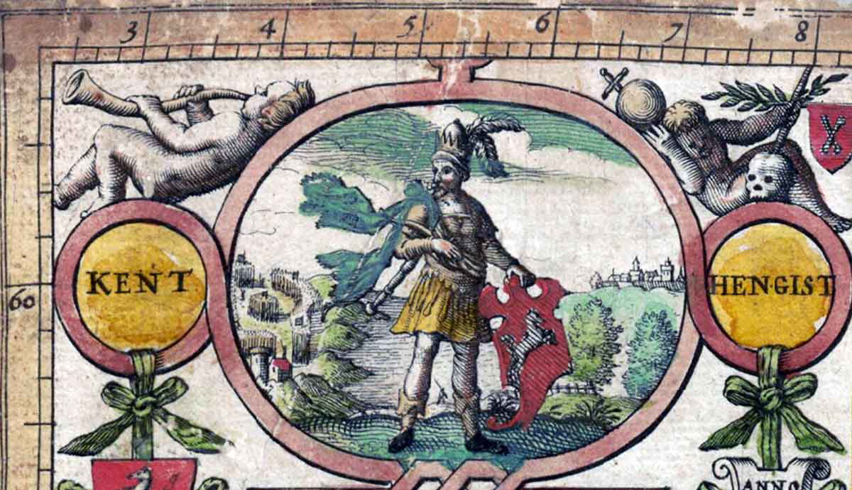 hengist kent john speed heptarchy 1612