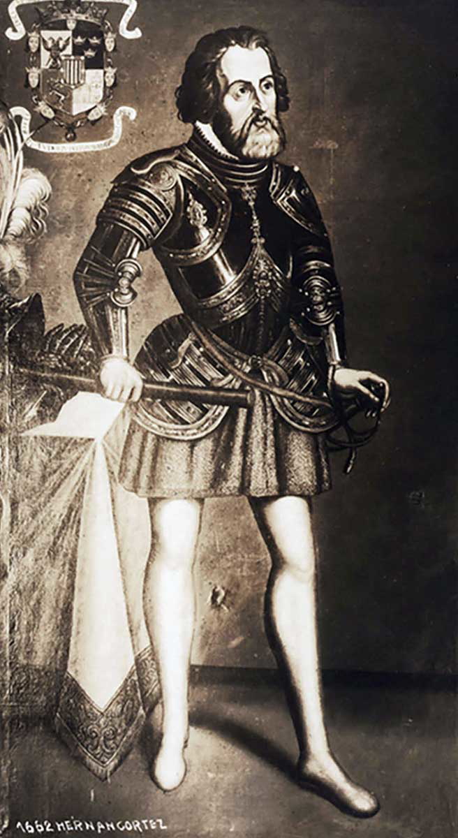 hernan cortes print