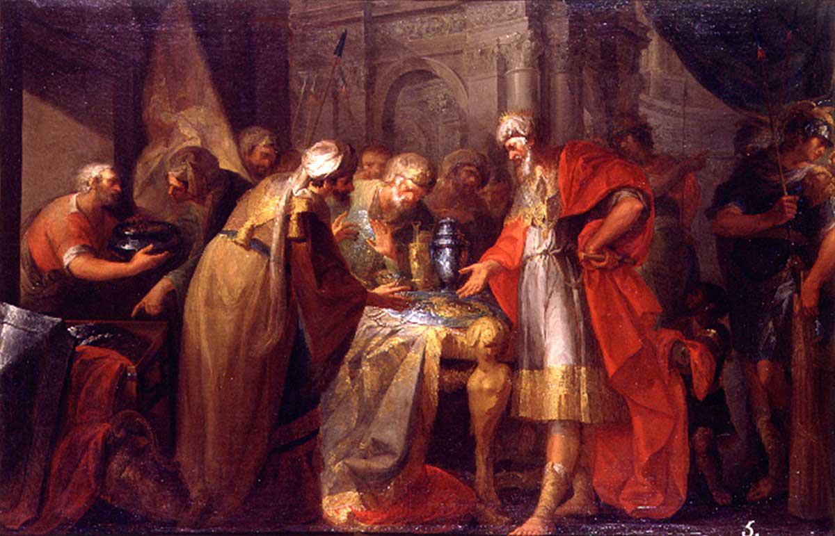 hezekiah examines his wealth