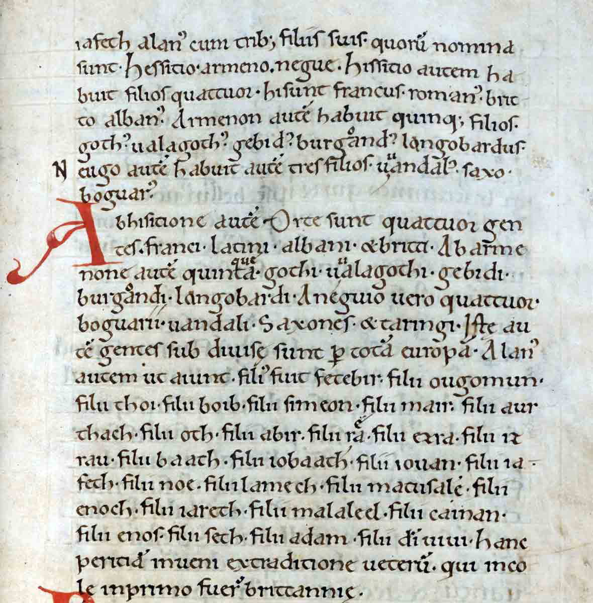 historia brittonum tablet nations 177r brutus