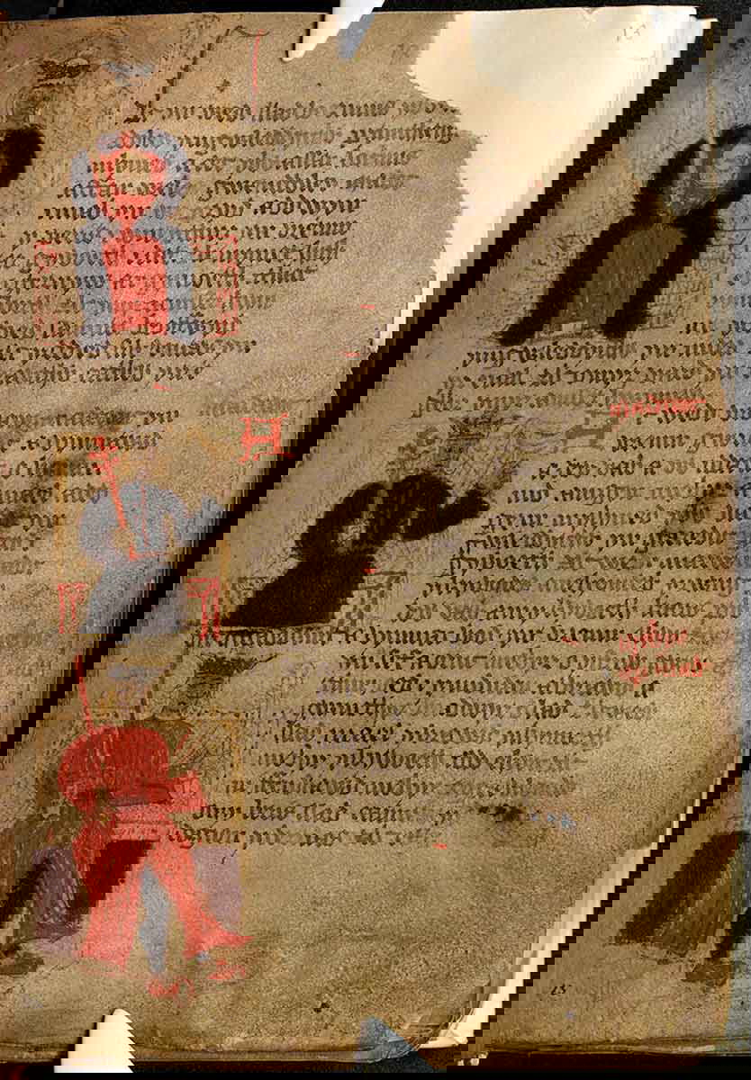 historia regum britanniae manuscript peniarth ms 23c folio 13r