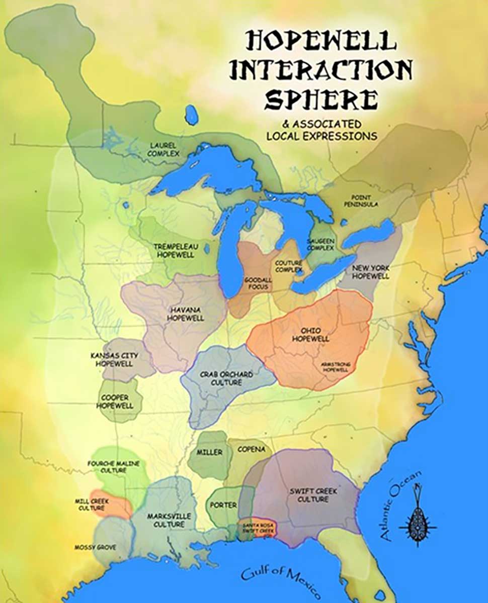 hopewell sphere map america