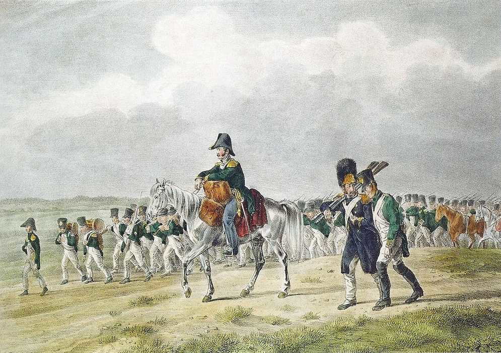 19th-century illustration of France's Grand Army of 1812